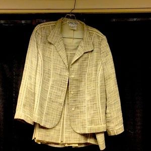 Carlisle silk suit, fits like a size 12